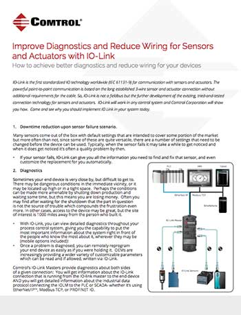 Comtrol IO Link Diagnostics Whitepaper