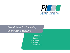 5 criteria for Industrial Ethernet
