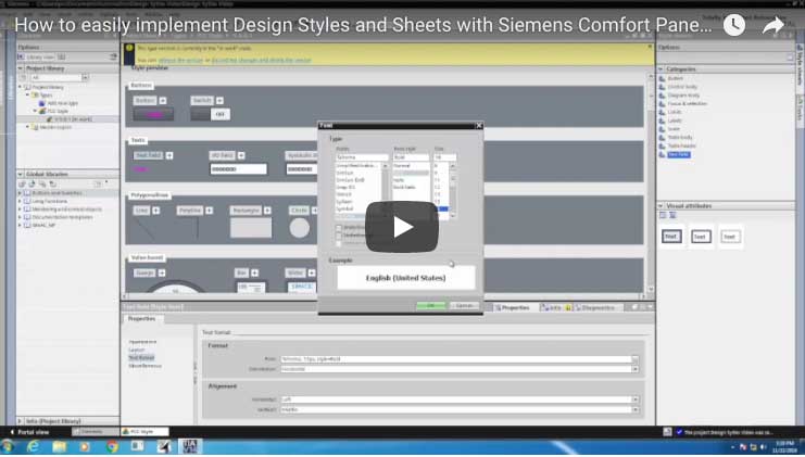 How to easily implement Design Styles and Sheets with Siemens Comfort Panel HMI