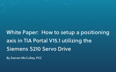 White Paper: How to Setup a Positioning Axis in TIA Portal V15