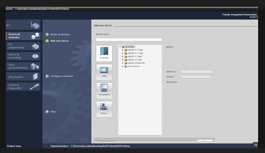 Commission your Siemens S210 servo drive using TIA Portal StartDrive v15.1