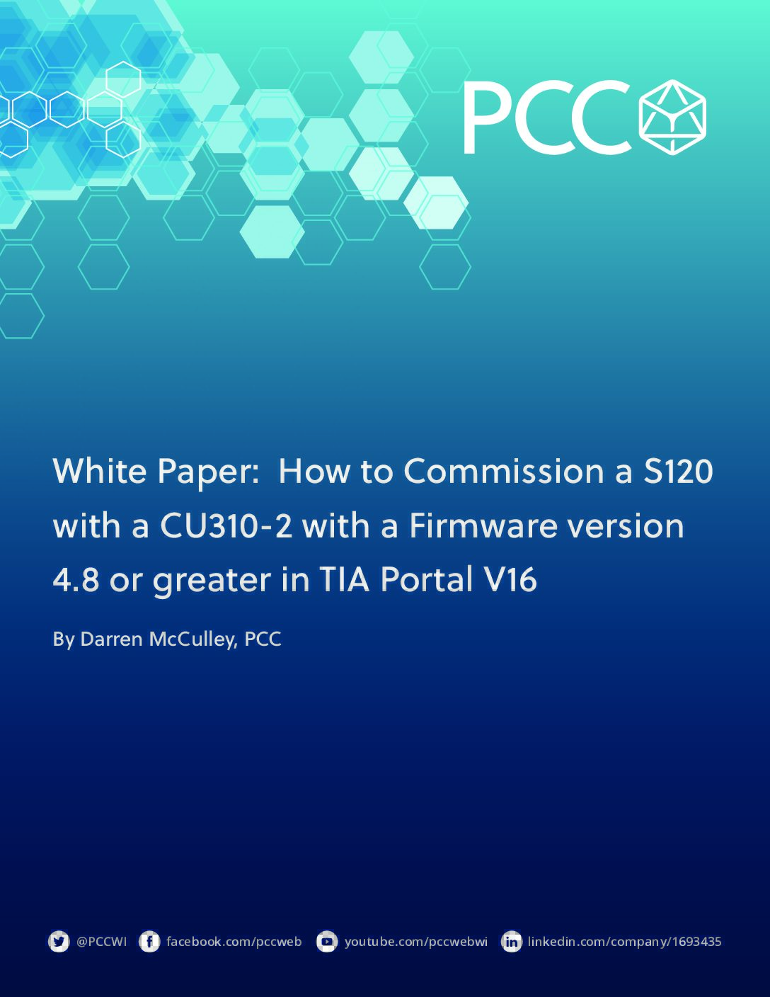 White Paper: How to Commission a S120 with a CU310-2 with a Firmware version 4.8 or greater in TIA Portal V16